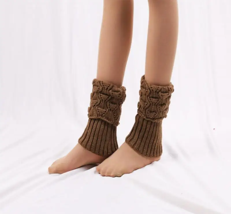 

Lady Women Solid Candy Color Knit Winter Leg Warmers Loose Style Boot Knee High Boot Stockings Leggings Gift Warm boots TSLM1