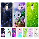 Силиконовый чехол для xiaomi Redmi 5 Plus 5,99 дюйма, чехол для xiaomi Redmi 5 5,7 дюйма, чехлы для телефонов hongmi 5 Plus, прозрачные цветы