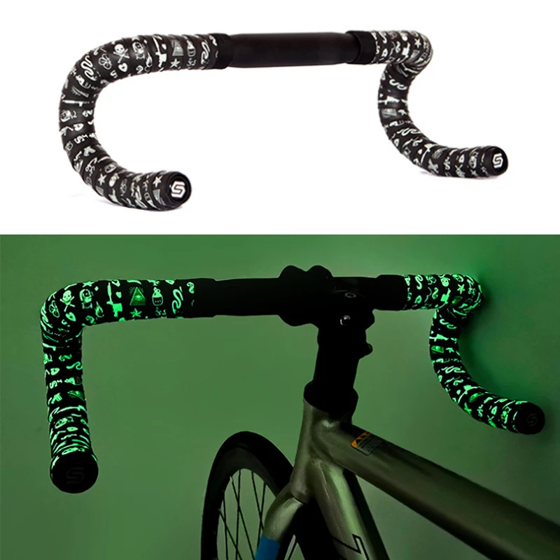 

Dead Fly Bicycle Eva Fluorescent Strapping Handlebar Tape Anti-slip Handlebar Straps Road Bike Shock-absorbing Handlebar Straps