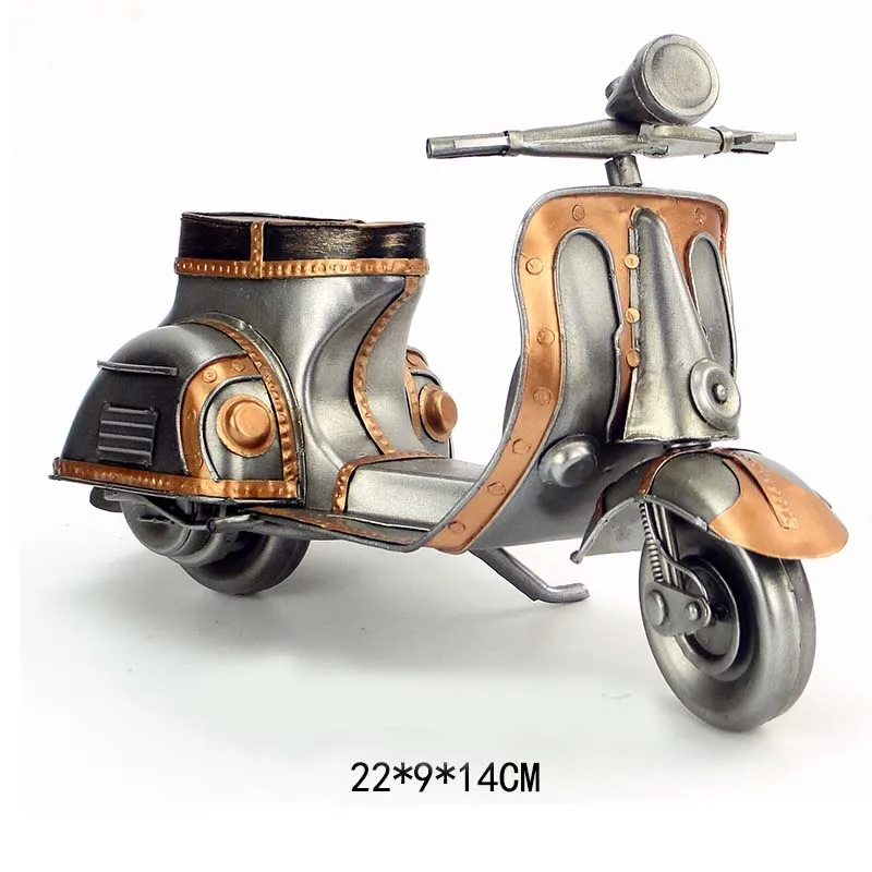 golden Vespa модель розовый синий vintag 1955 Италия старый автомобиль металлическая игрушка 2 колеса мотоцикл 1:12 Модель двигателя для bjd Blyth кукла фотография - Цвет: golden