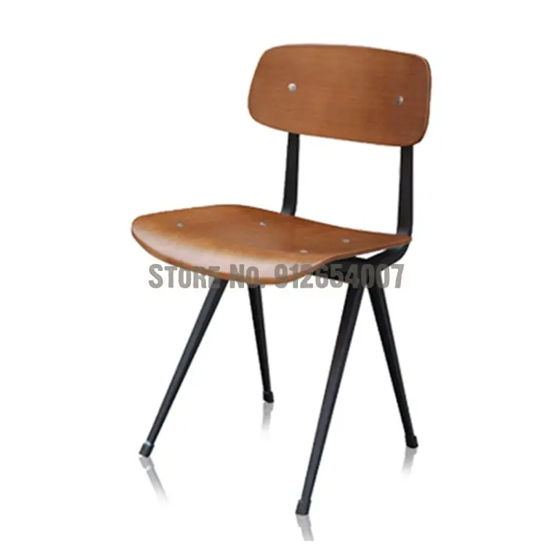 Customized Nordic Minimalist Wrought Iron Study Ins Family Dining Chair Retro Desks And Chairs Loft Conference Industrial | Мебель