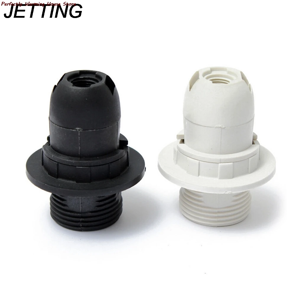 

JETTING 1PCS NEW Edison Screw ES E14 M10 Light Bulb Lamp Holder Pendant Socket & Lampshade Collar High Quality