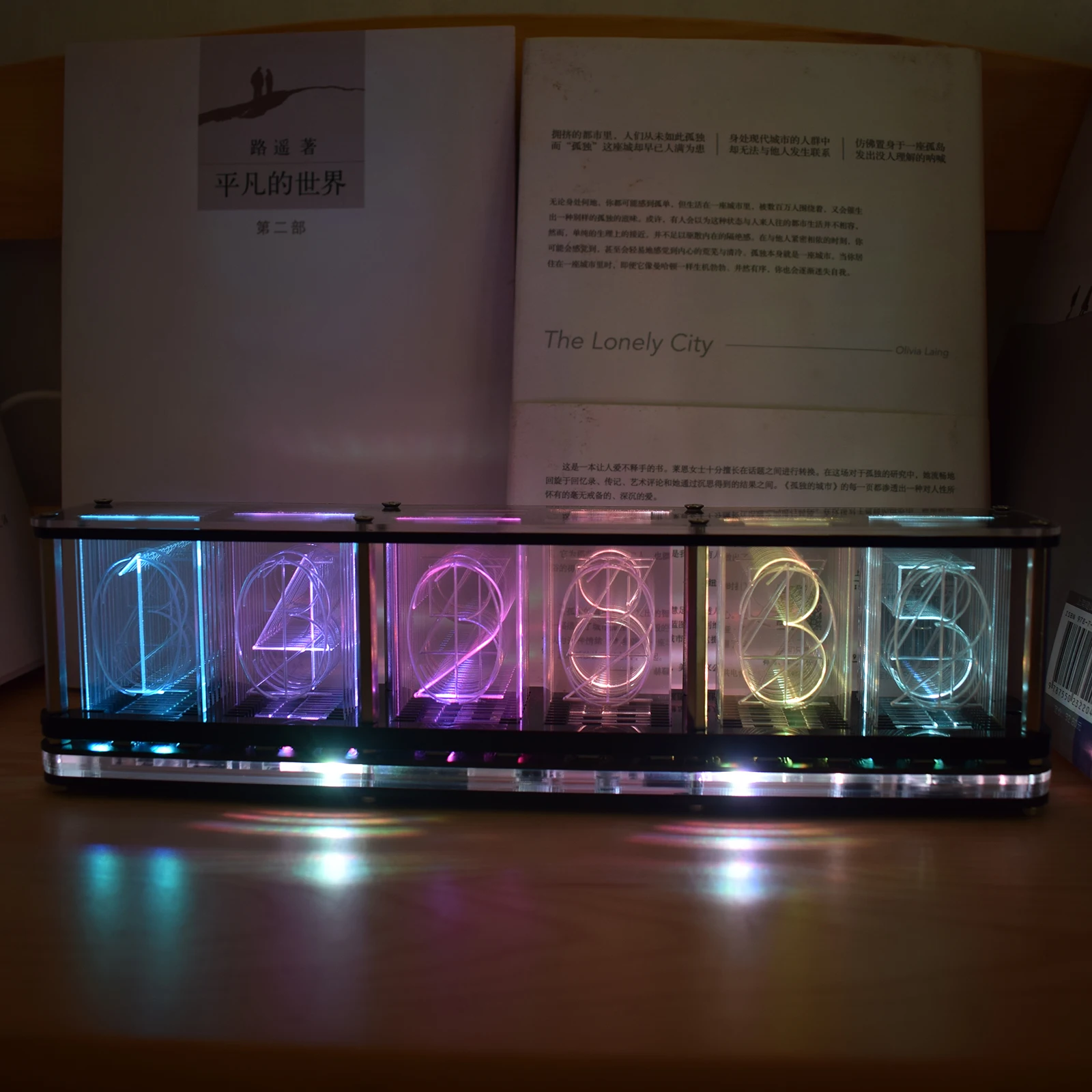 Полноцветные светящиеся часы в форме трубки RGB DS3231 набор электронных настольных