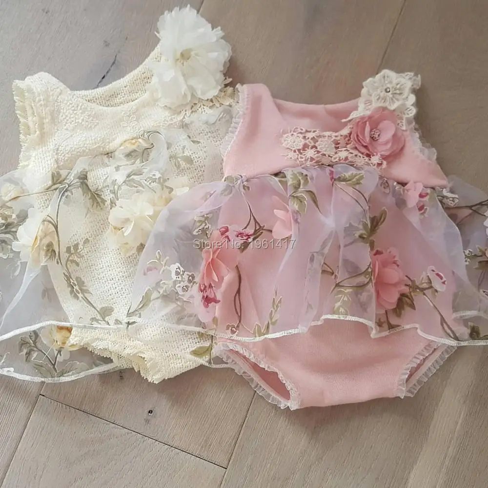 

Infant Newborn Baby Girls Ruffles Rompers Summer Lace Flower Baby Girls Clothes Toddler Girl Jumpsuit 2019 New SLS0002