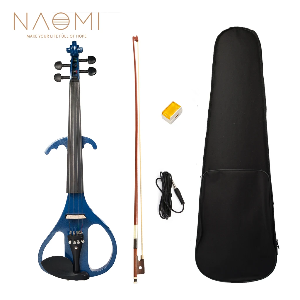 NAOMI электрической скрипке комплект (ДВП) древесноволокнистой Тихая СКРИПКА Tailpiece