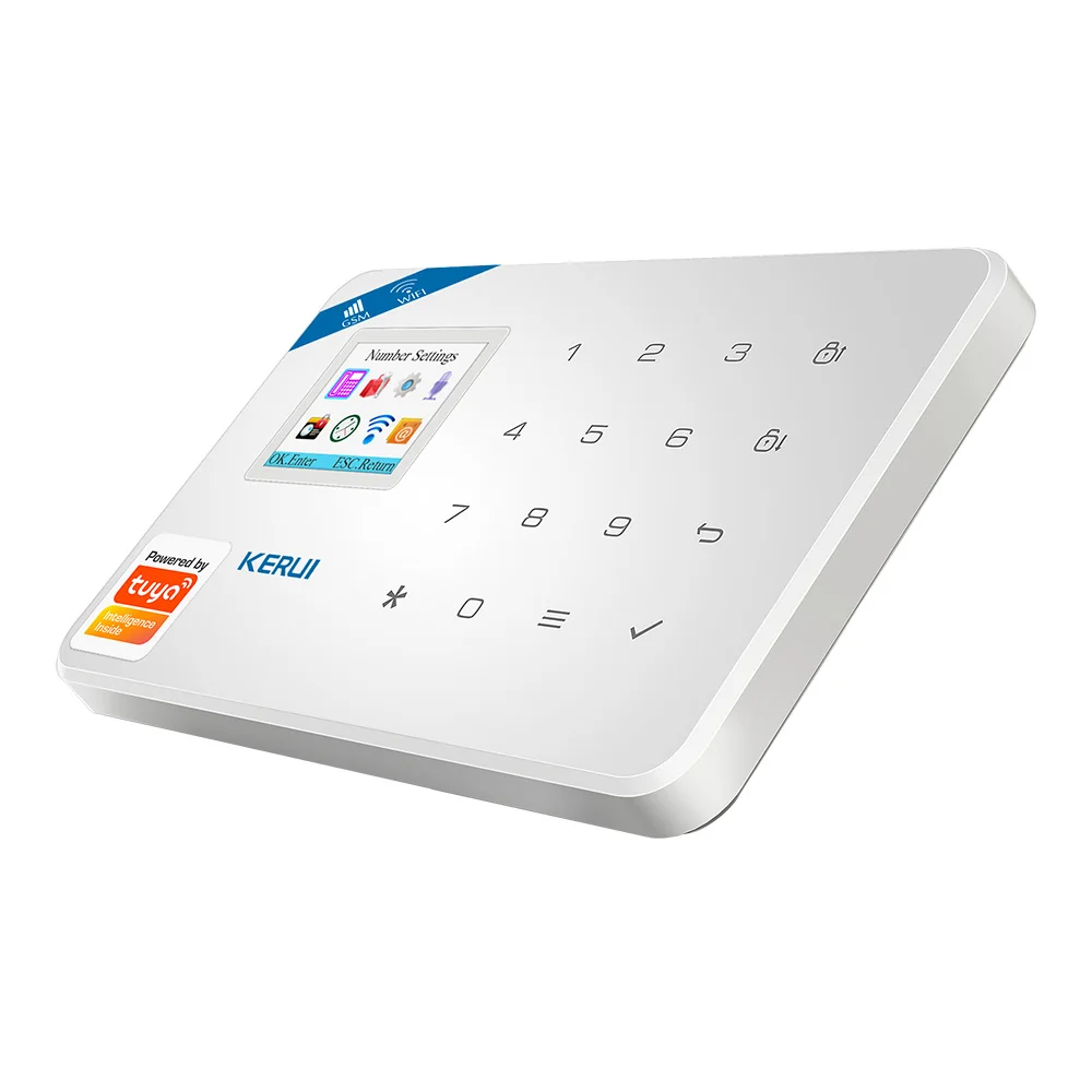 KERUI охранная сигнализация GSM WIFI Tuya умный дом беспроводной гараж 3MP IP камера