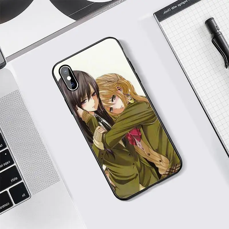 

citrus anime Phone Case Tempered glass For iphone 5C 6 6S 7 8 plus X XS XR 11 PRO MAX