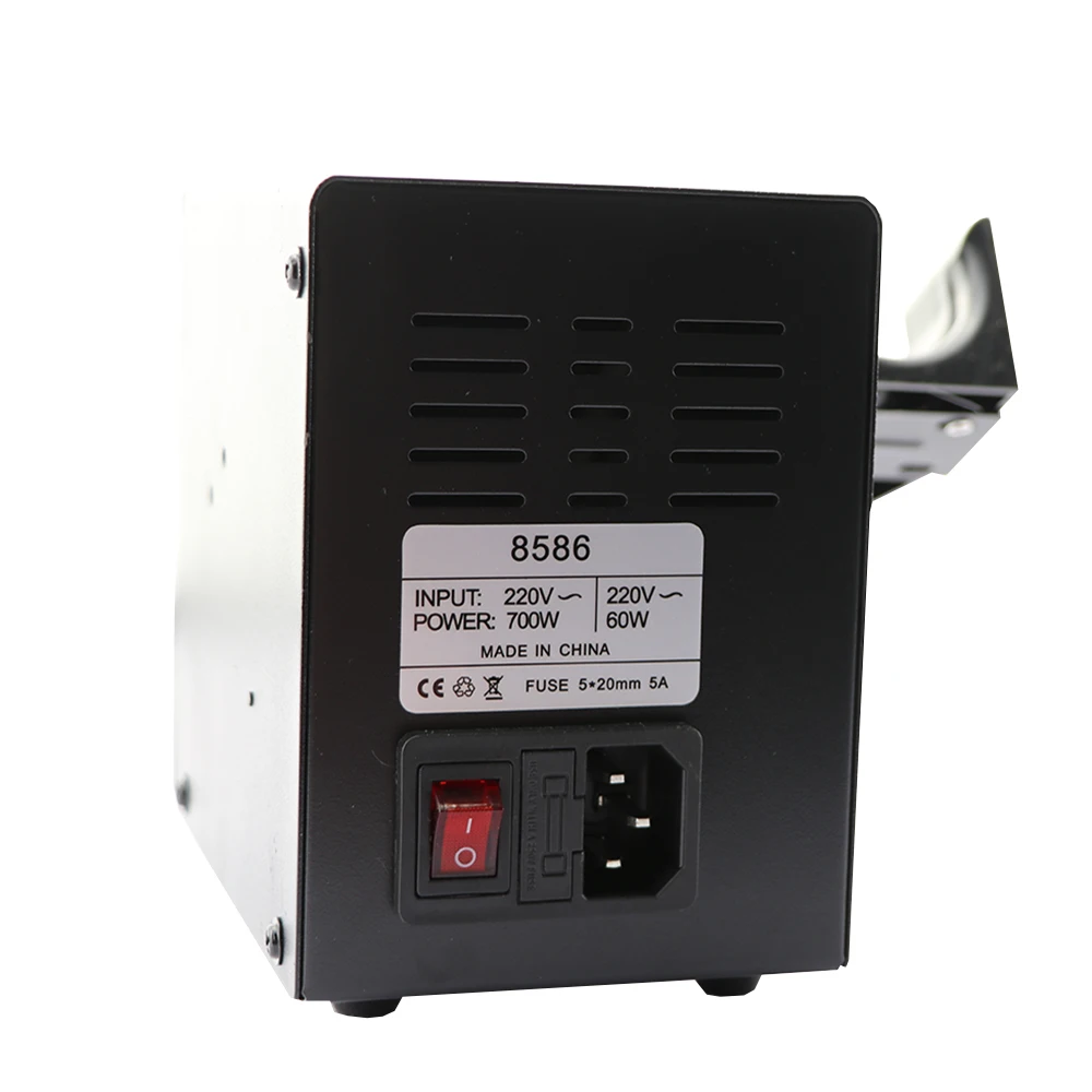 Новинка черный 8586 2 в 1 цифровой дисплей пистолет горячего воздуха станция для