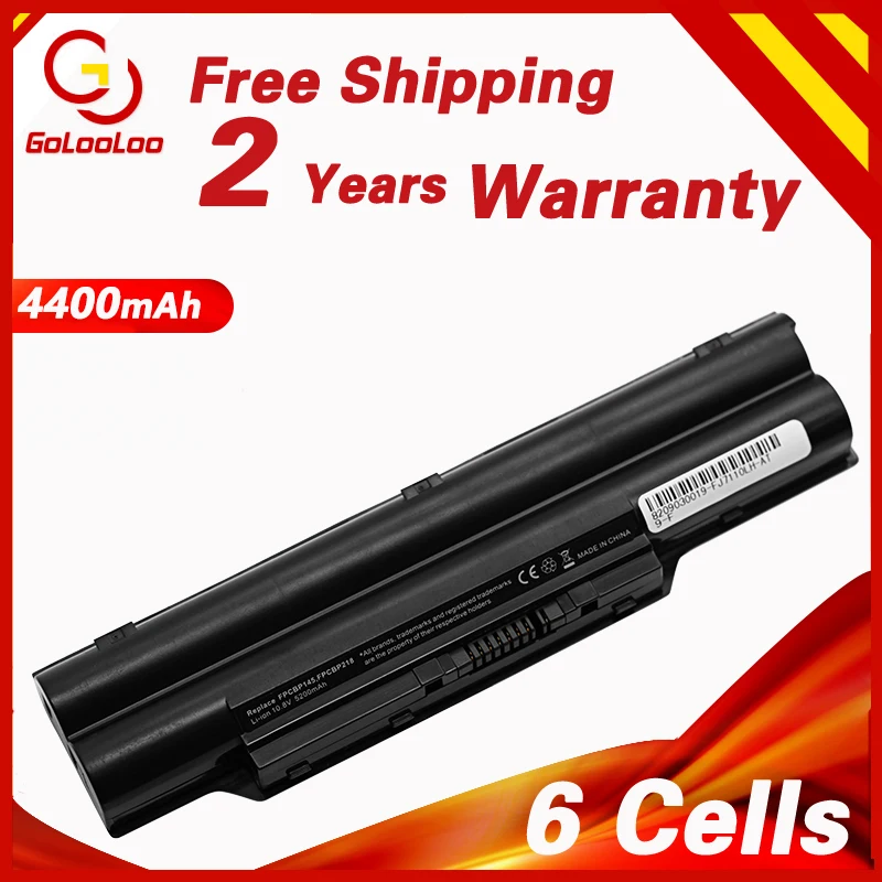 

Golooloo 4400mAh FMVNBP146 FPCBP145 FPCBP145AP Laptop Battery for Fujitsu LifeBook E8310 S2210 S6310 S6311 S7110 S7111 FMV-S8220