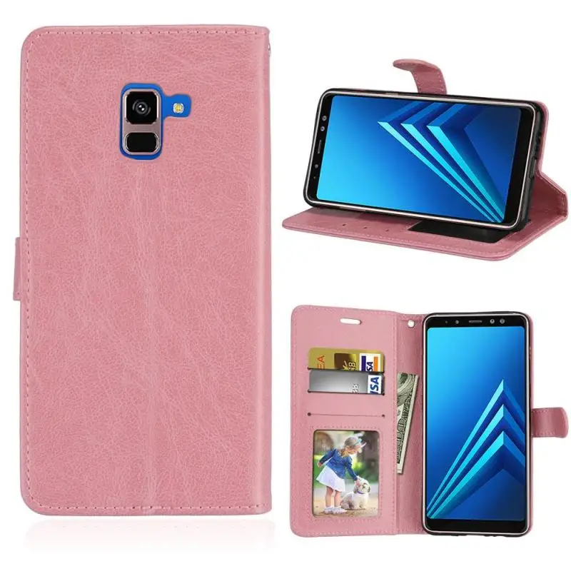 

Case Back Cover Casing Leather Wallet Magnet Phone Cases for Samsung Galaxy A40 A50 A60 A6S A7 A750 A70 A8S A9 A9S 2018 Star Pro