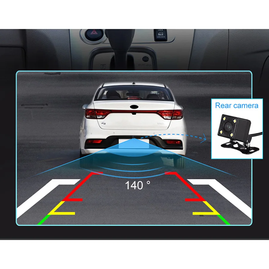 Подарок для 140 градусов ночного видения автомобиля задняя камера заднего вида