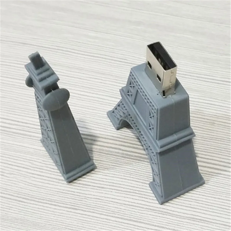 Флешка Эйфелева ручка Башня диск 64 ГБ 32 4 8 16 Usb флеш накопитель мультфильм милый U