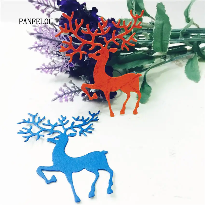 PANFELOU Рождественский олень сделай сам Хэллоуин тиснение фотобумажные штампы