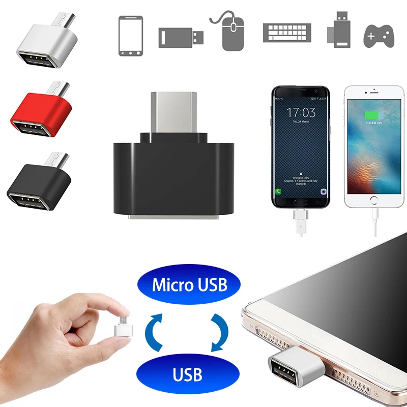 3 шт./лот новый стиль Мини OTG кабель USB адаптер Micro в конвертер для планшетных ПК
