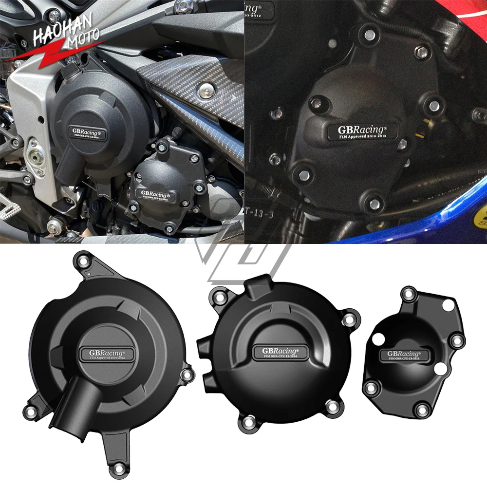 

For Triumph STREET TRIPLE 765 (S,R & RS) 2017-2021 Motorcycle Accessories Engine Cover Sets For GBracing