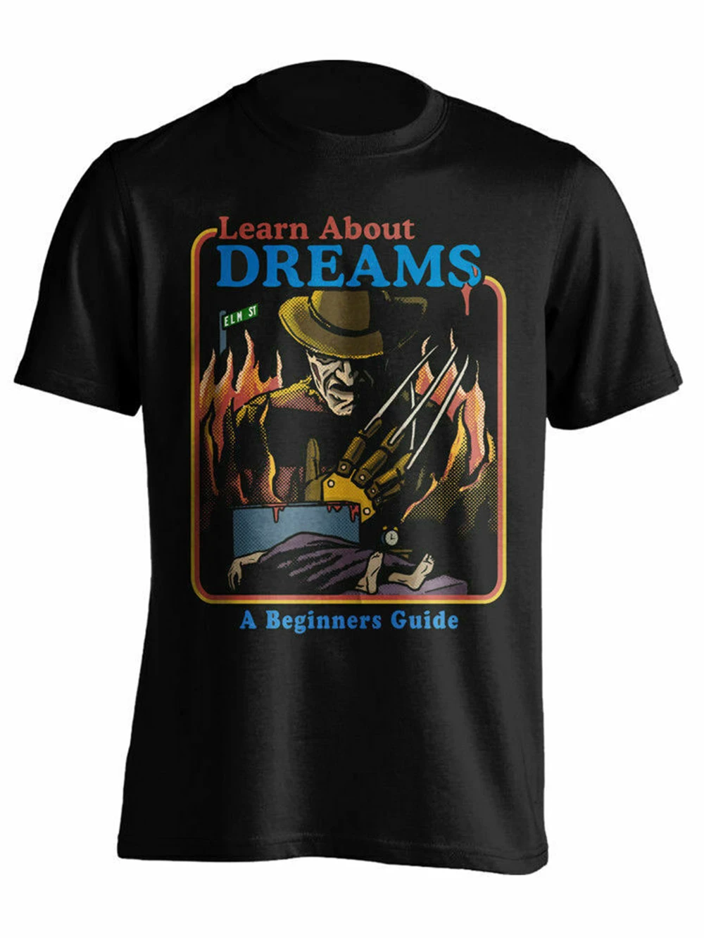 Узнать о Dream Freddy Krueger A nightster On Elm Street черная футболка S 3XL Новинка унисекс Забавные