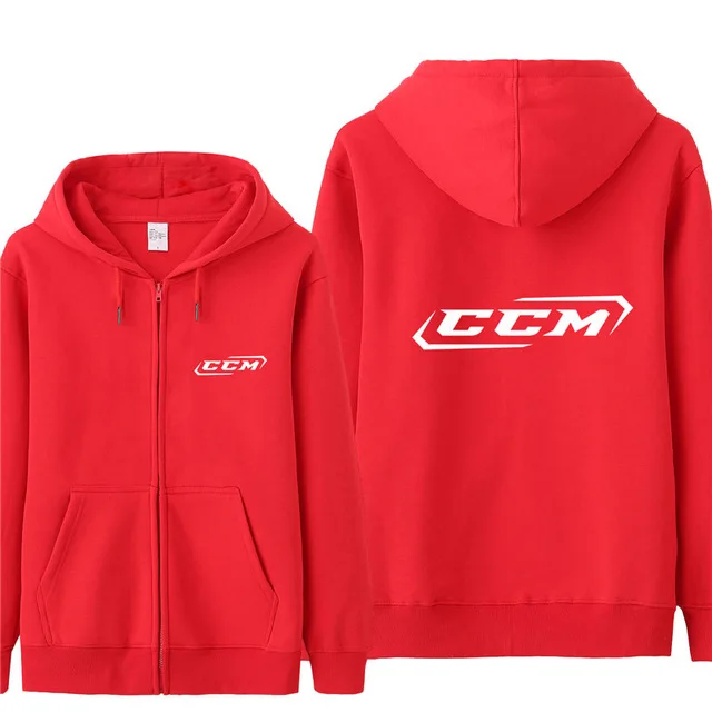 

New CCM Logo Sweatshirt Hoodies Men Autumn Coat Pullover Fleece Jacket Unisex Man CCM Sweatshirts