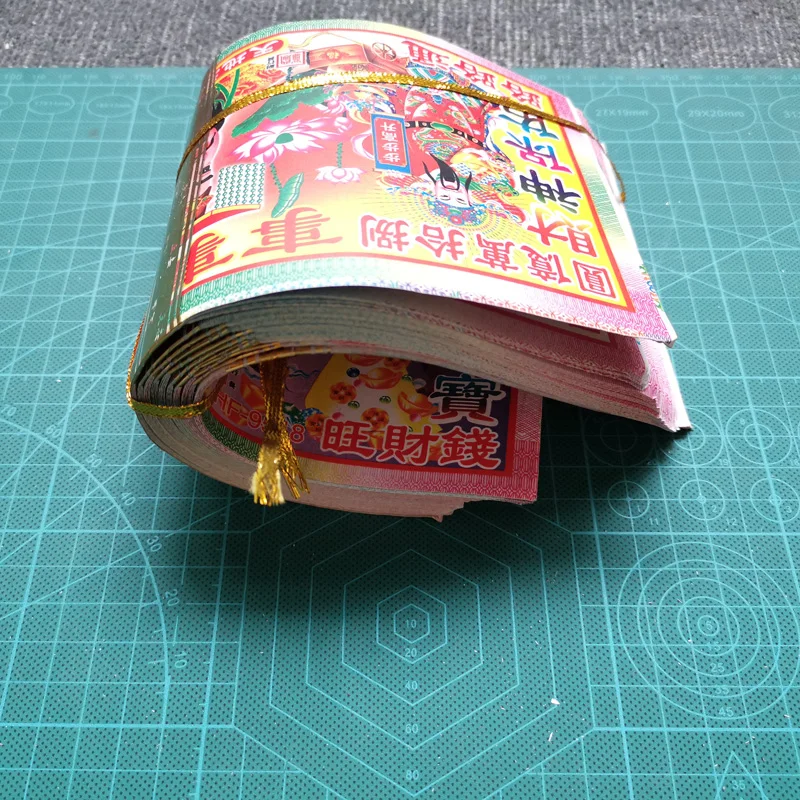 250*115 мм бумажные купюры с китайским Джоссом большие банкноты в форме Хелла для