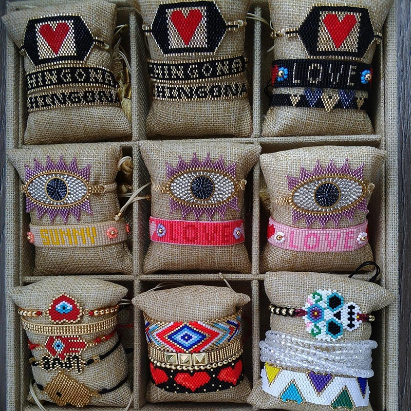 MIYUKI браслет Pulseras CHINGONA-Power с надписью Mujer Moda Турецкий Дурной глаз женский Bileklik Insta
