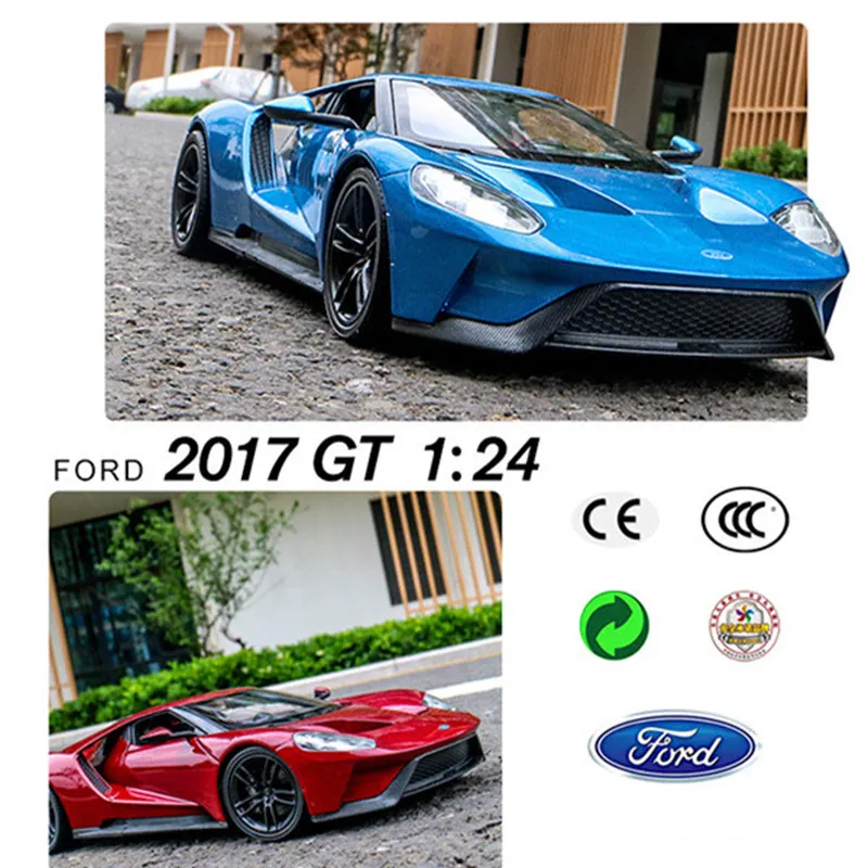 Welly 1:24 Ford GT автомобильный брелок для автомобильных ключей имитационная модель