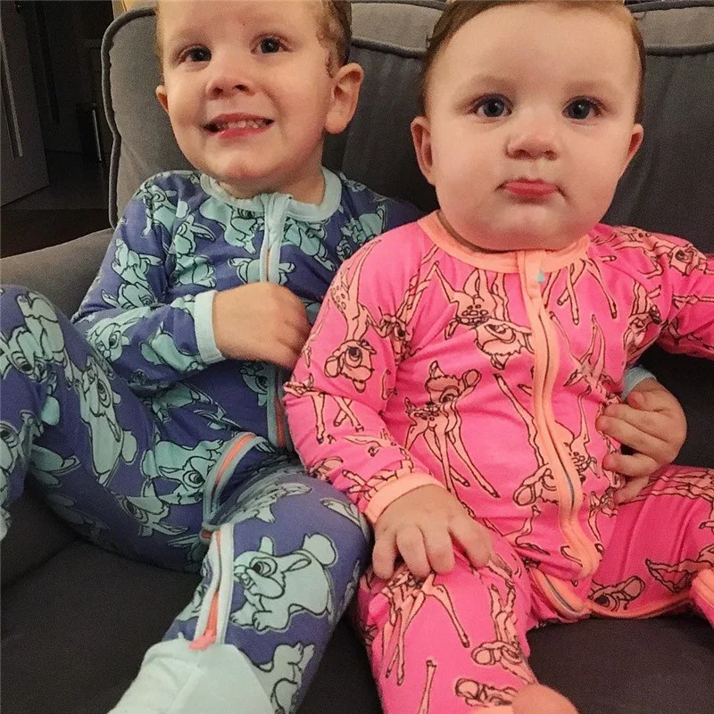 Romper Baby Girl Pattern 0-18M Born Boy Zipper Cotton Child Boys Clothes Spring Autumn Newborn Infant Jumpsuits | Детская одежда и