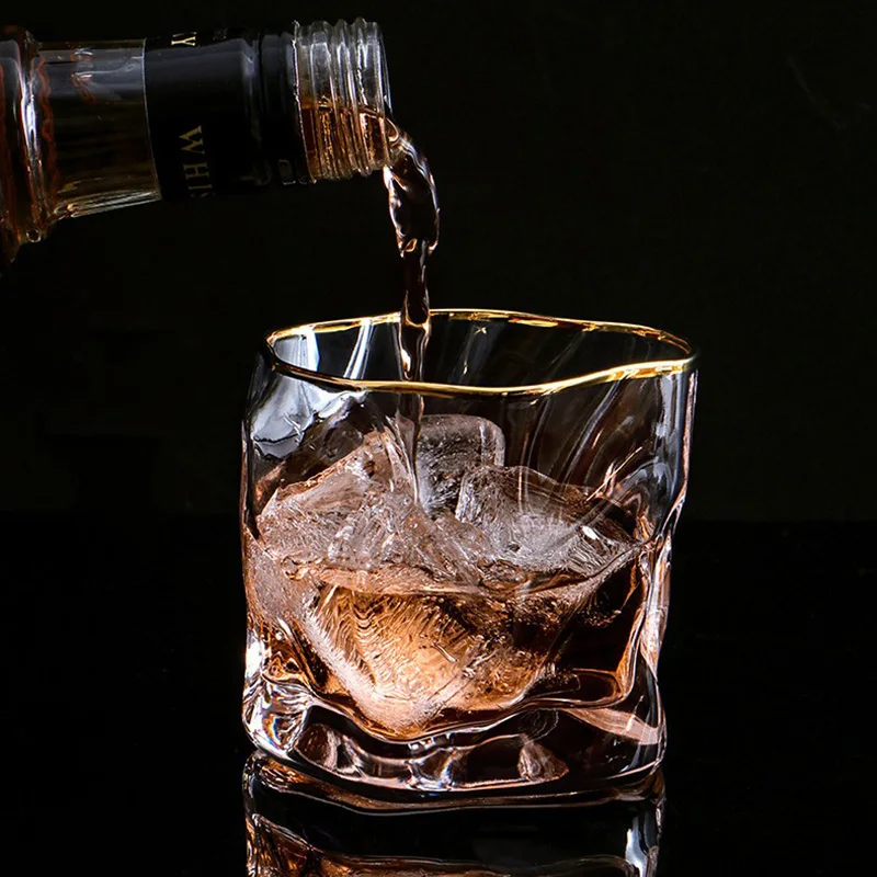 Стеклянные стаканы для виски с художественным дизайном Необычные