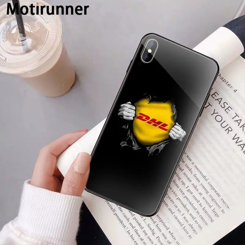 Motirunner Горячая уличная трендовая этикетка с полосками умный чехол черный для