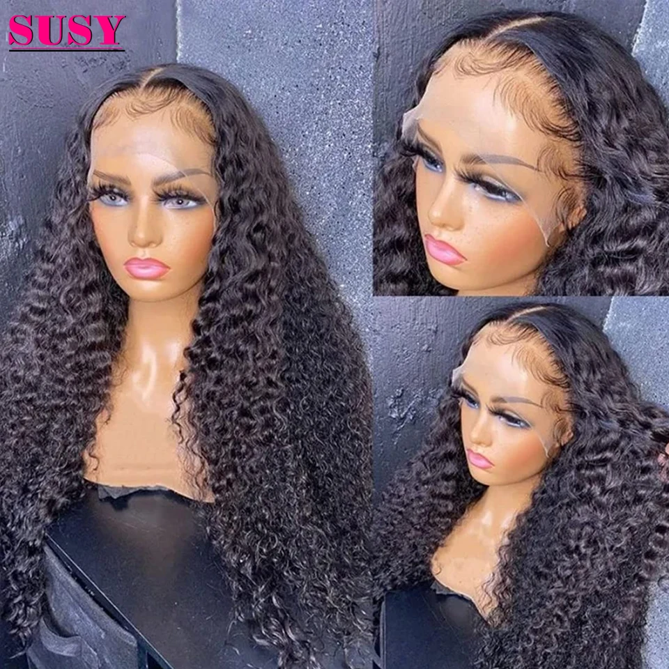 

Парик женский прозрачный из натуральных человеческих волос, 30 дюймов, 13x 4