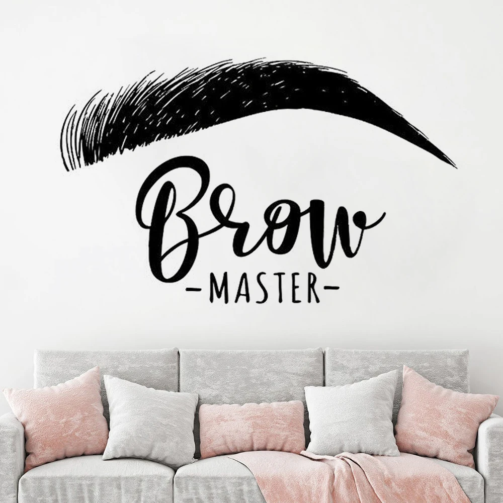 

Wall Sticker Eyelashes & Eyes Makeup Wall Decal home decor Vinyl Cosmetics Make Up Wall Art Decals Beautiful Girl Beauty HY60