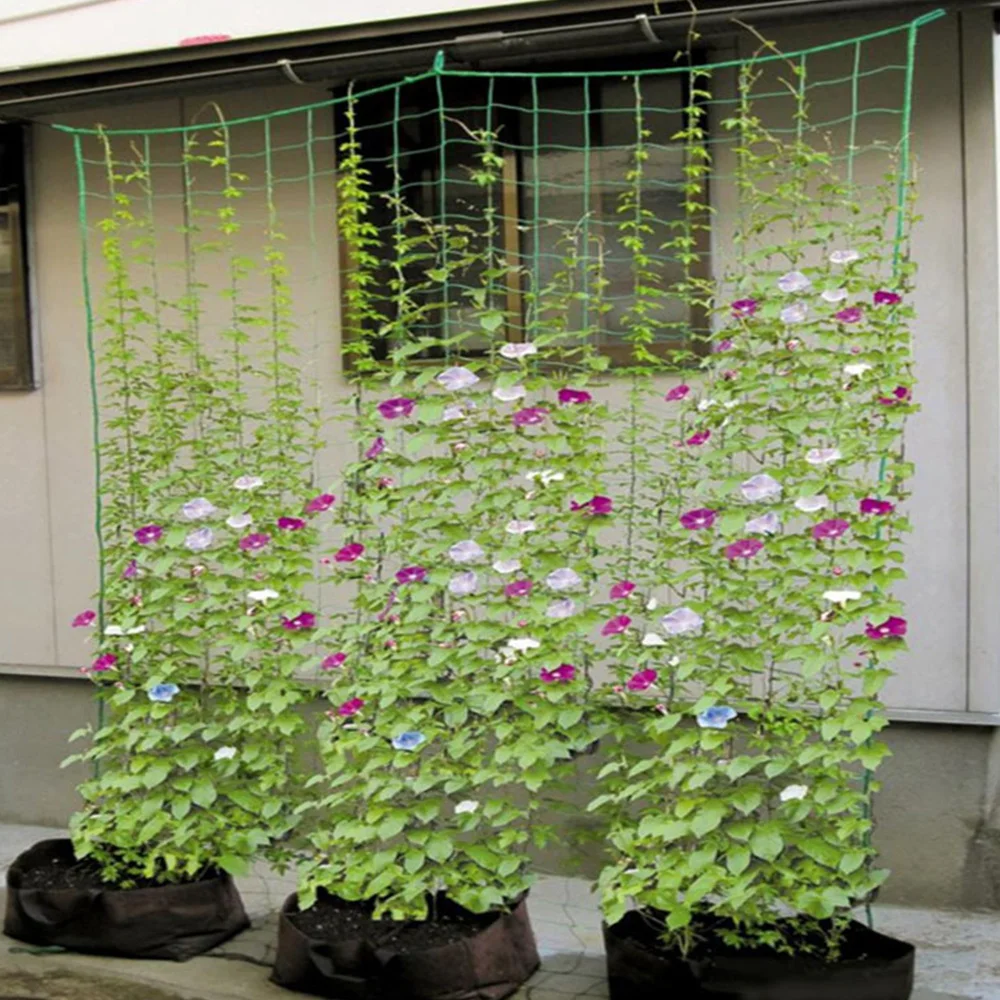 

1pc Garden Plants Climbing Net Plastic & Nylon Net Morning Glory Flower Vine Netting Support Net Grow Net Holder Garden Netting