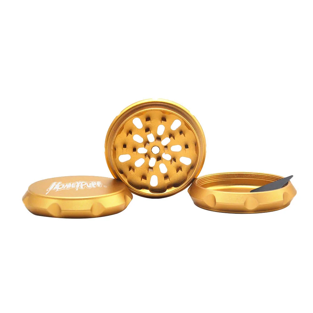 Воздухопроницаемая алюминиевая травяная курительная мельница Dia. Измельчитель