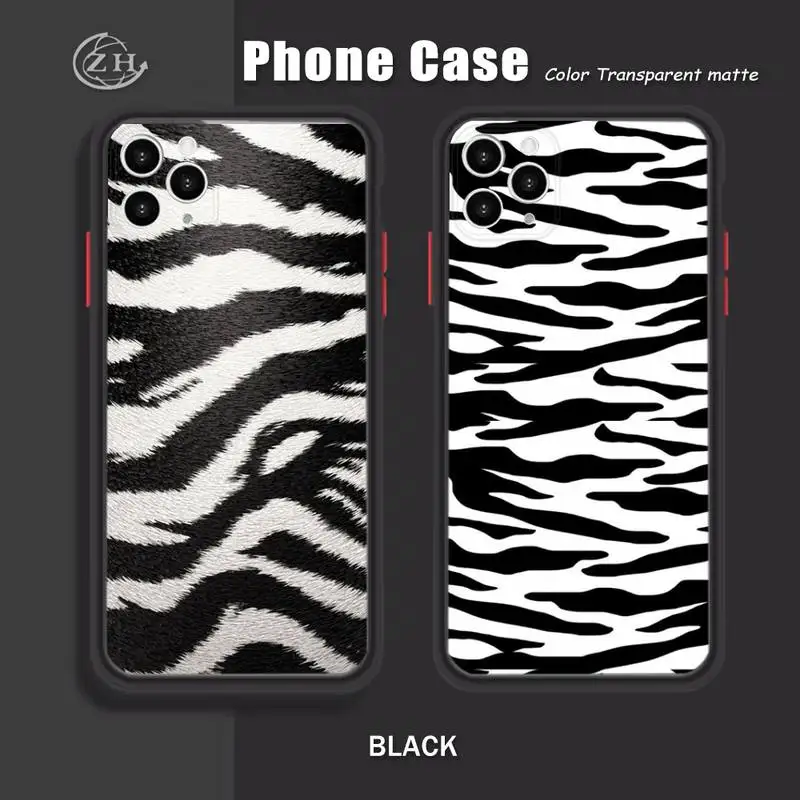 

Black And White Stripe Pop Girl Phone Case Carcase Funda For Iphone Xr X Xs 6 7 8 11 12 Mini Plus Pro MaxMobile Shell Matte