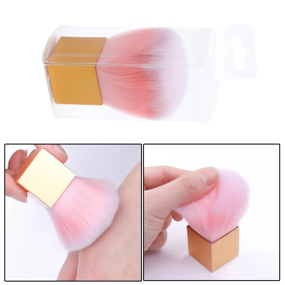 НОВАЯ щетка для смахивания пыли с ногтей квадратная ручка щеточка чистки