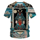 Футболка Мужскаяженская с коротким рукавом и 3D-принтом в стиле барокко