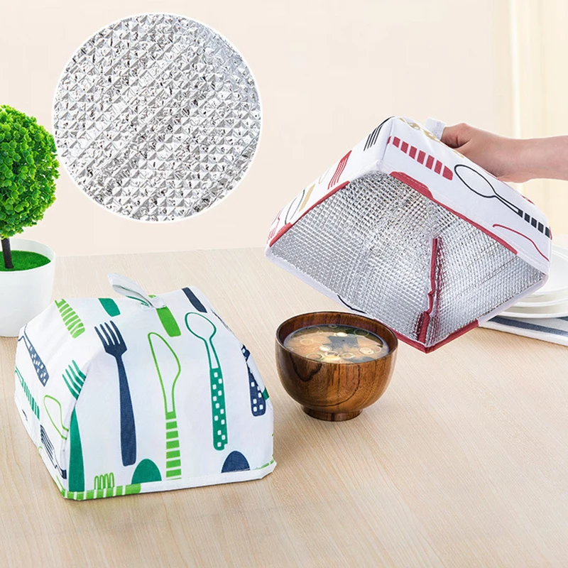 

Thickened Aluminum Foil Heat Preservation Dish Cover Kitchen Meal Cover Food Cover Foldable Dining Table Vegetable Dust Cover