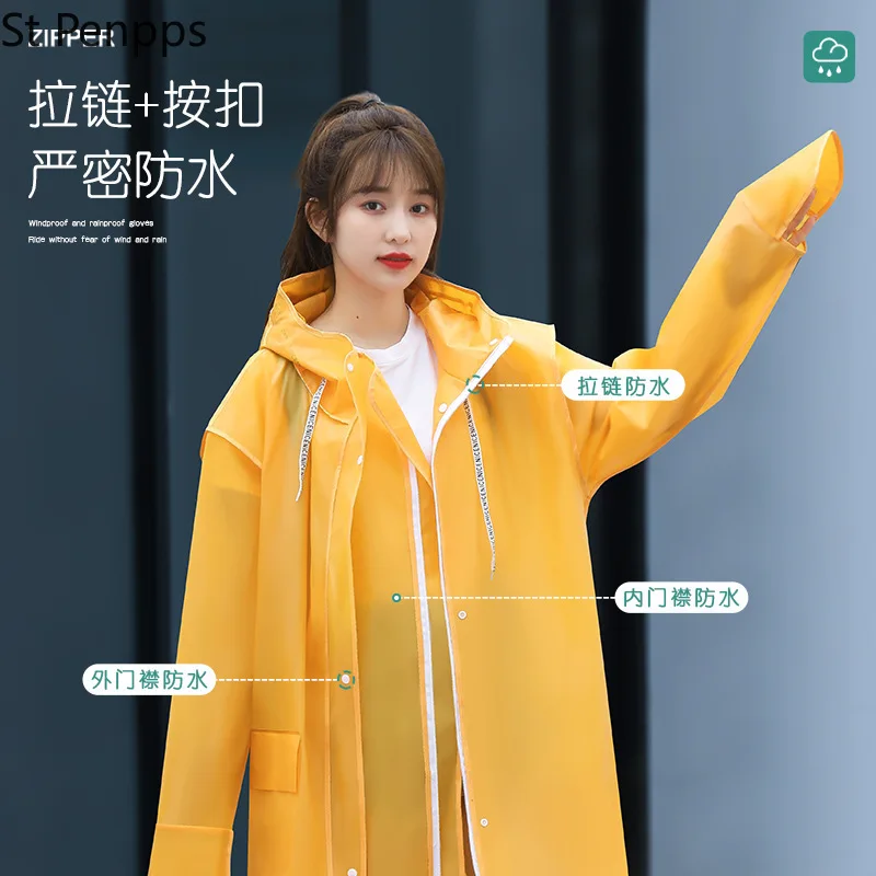 Дождевик для езды на мотоцикле и велосипеде мужчин женщин пончо из ЭВА дождевик с