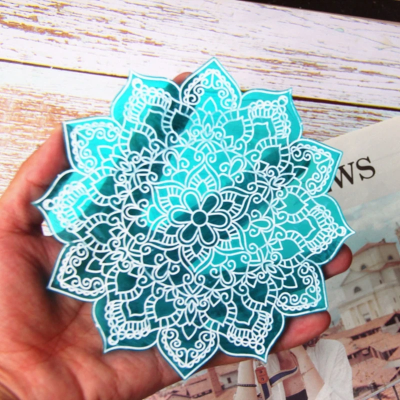 

Silicone Diy Homemade Mold Coaster Crystal Dripping Creative Silicone Mold Crystal Drip Coaster Mold for Diy Craft