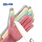 Перчатки с защитой от порезов, многоцветные перчатки высокого качества 5 ГМГ HPPE для кухни, перчатки с защитой от порезов