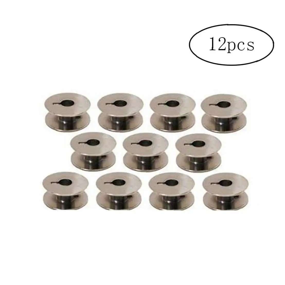 

12 Sewing Maching Metal Bobbins Wire Reel Bobbins Spool for 1600P Series Juki Series PQ Series