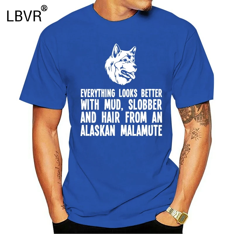 Аляска malamute смешная собака футболка стильная (s 5xl)|Футболки| |
