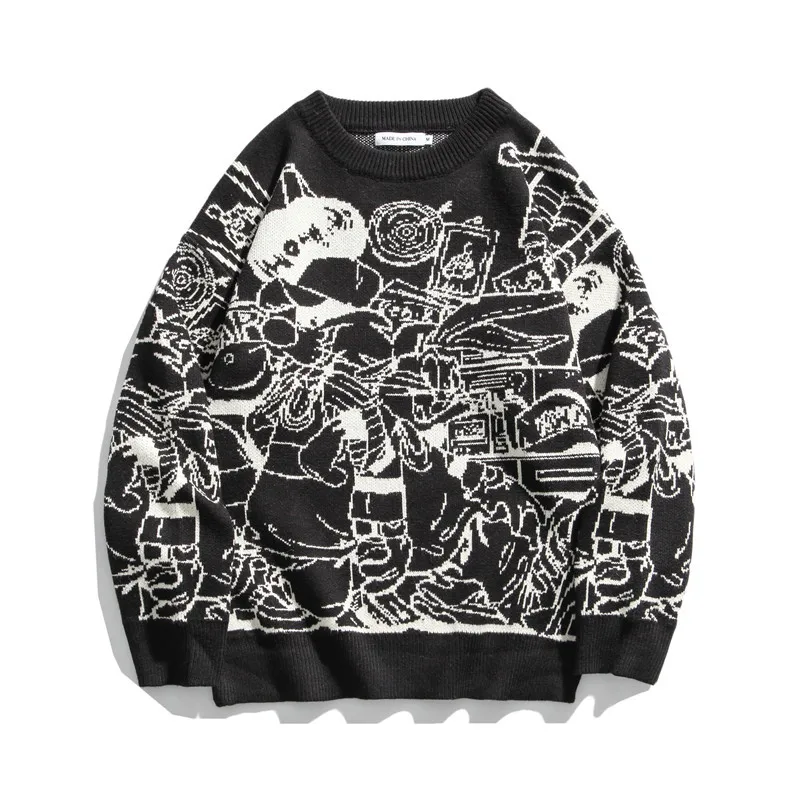 

Henry cartoon trend ins autumn sweater men's couple fashion brand personality T-shirt coat