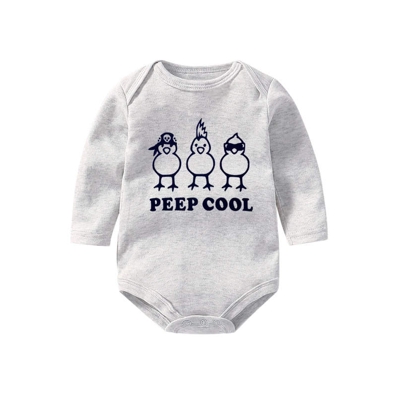 YSCLBUTOL Baby Infant Bodysuit Peep Cool Newborn Outfit kids Clothing Underwear Shower Gift for twins Boys girls | Детская одежда и