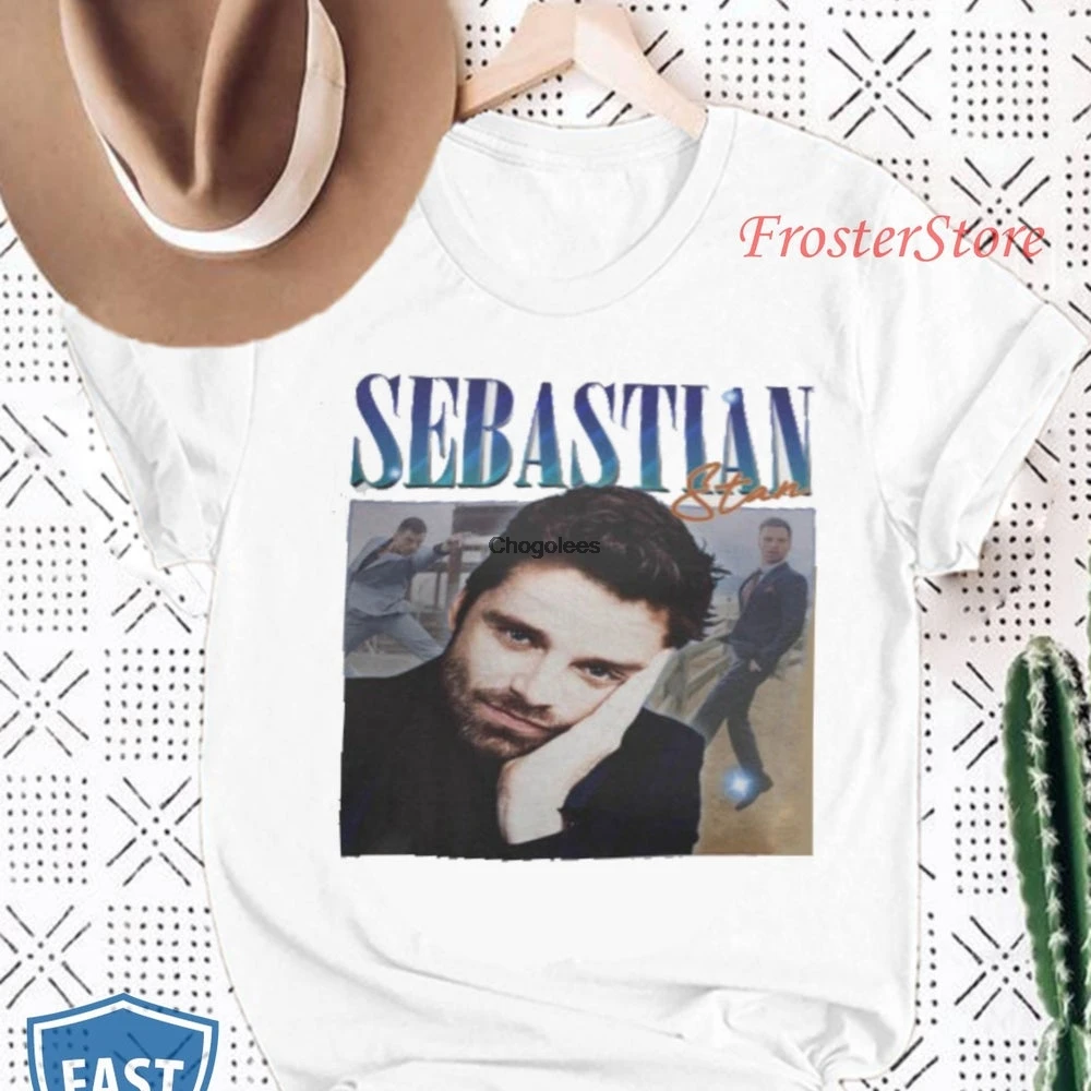 Себастьян Стэн винтажная стильная футболка Топ рубашка Великобритания ТВ игра
