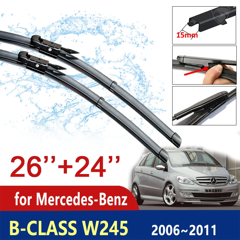 

Car Wiper Blades for Mercedes Benz B Class B-Class W245 2006~2011 Front Windscreen Wipers Car Goods 2007 2008 2009 2010