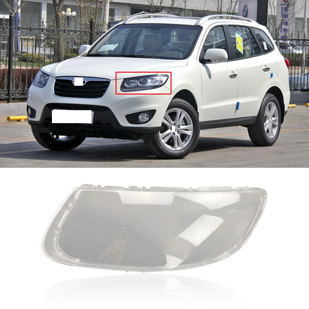 Capqx для hyundai Santa Fe 08-12 передняя фара Головной свет корпус абажур прозрачный яркий водонепроницаемый абажур лампа абажур крышка капот