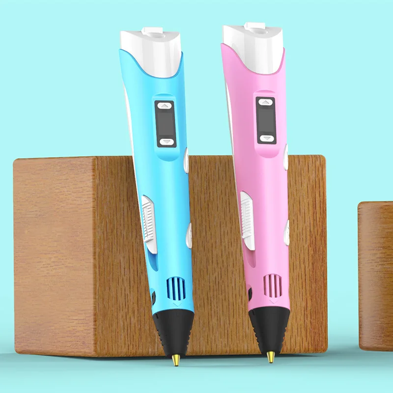 

3D printing pen high temperature three dimensional creative painting pen upgrade metal pen head wired intelligent toys
