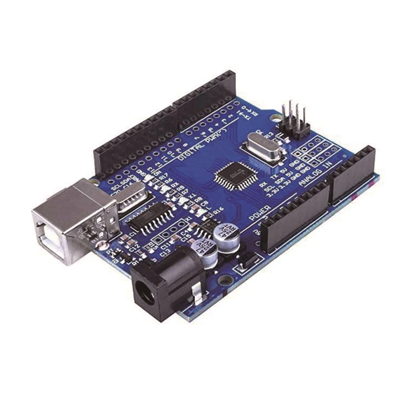 Фото Макетная плата UNO R3 ATmega328P CH340 CH340G для Arduino UNO R3 с прямым контактным разъемом №2