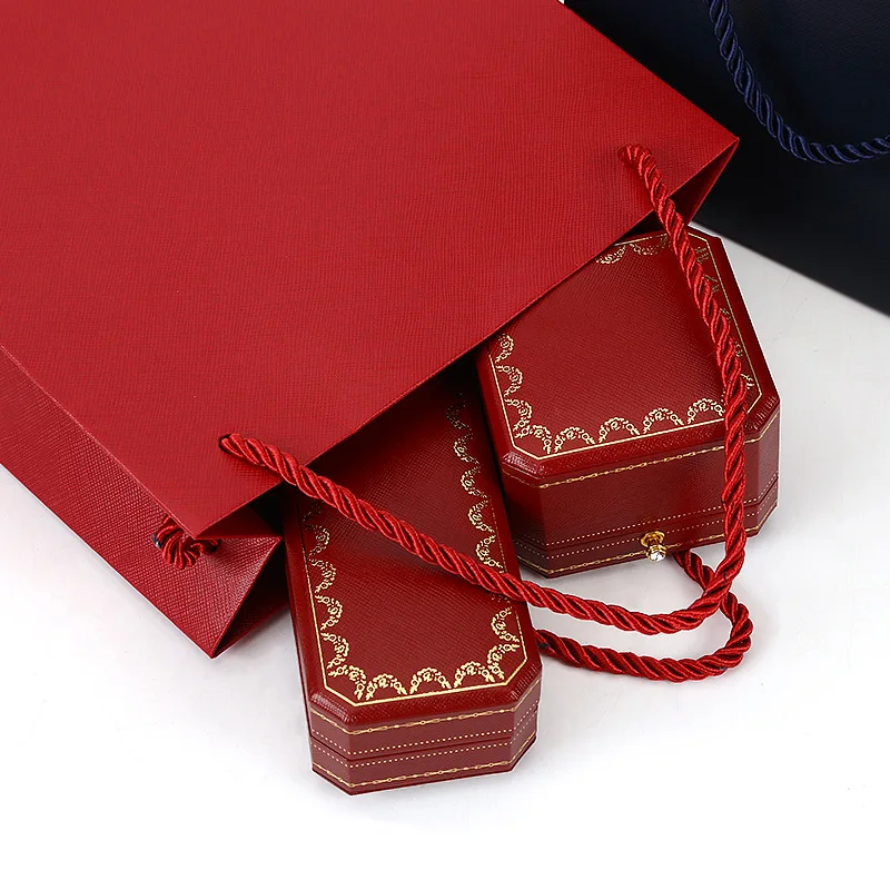 10 pieces of diagonal plaid paper bag jewelry handbag jewelry gift packaging bag iron buckle thread rope bag customization