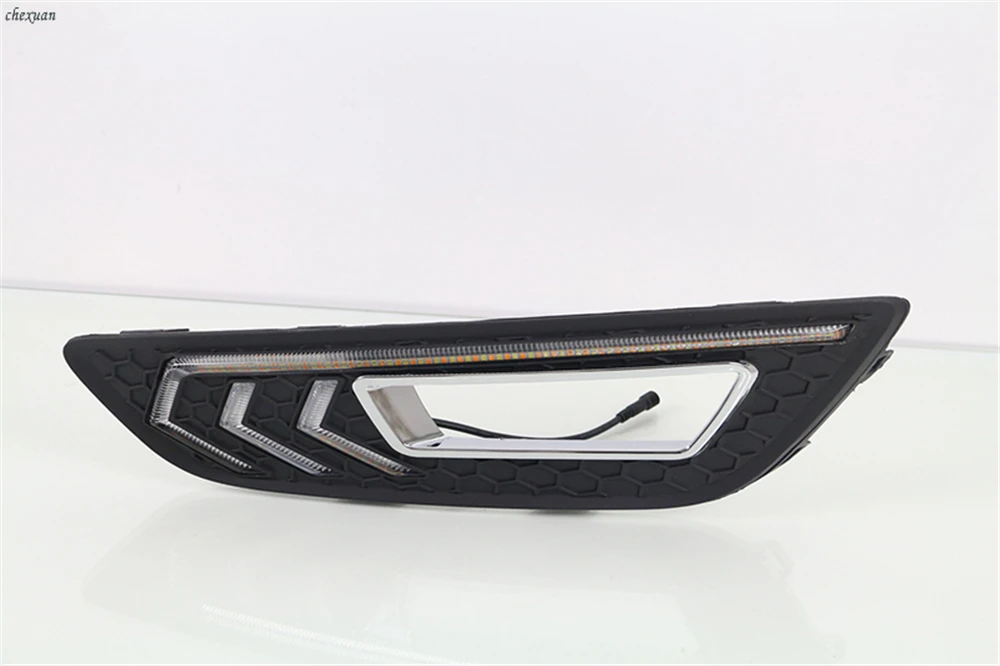CSCSNL 1 пара для Ford Focus 3 mk3 2015 2016 2017 2018 светодиодный ные дневные ходовые огни дневного