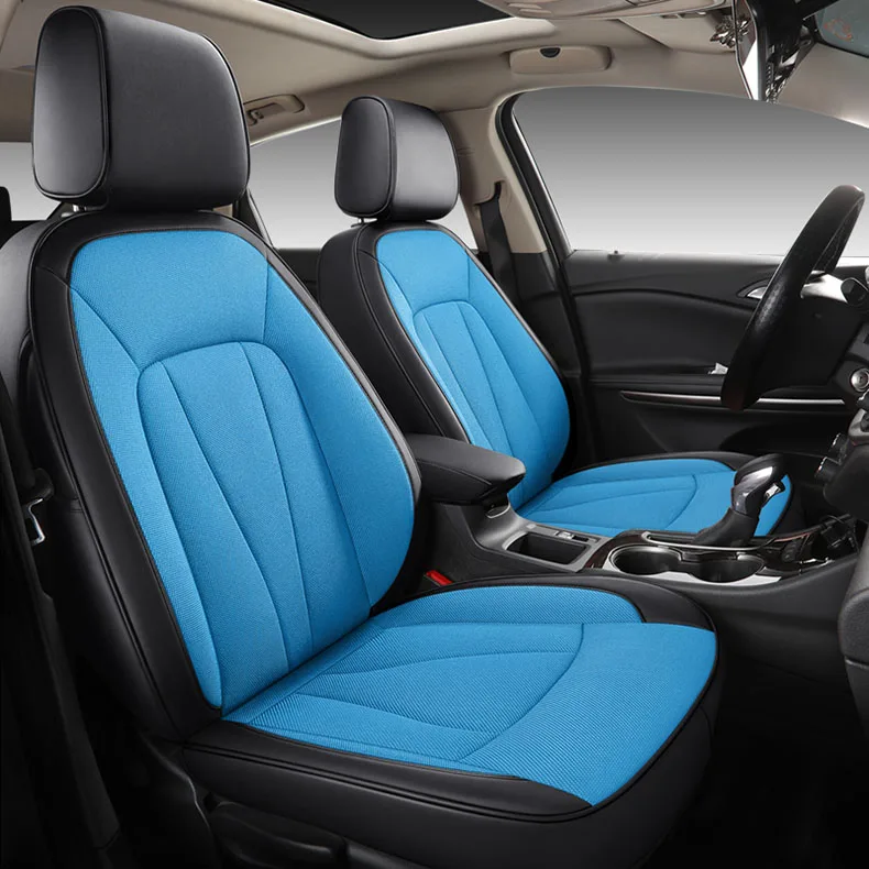 

Custom car seat cover set leather cool for ssangyong rexton actyon chairman korando kyron rodius tivoli car auto accessories